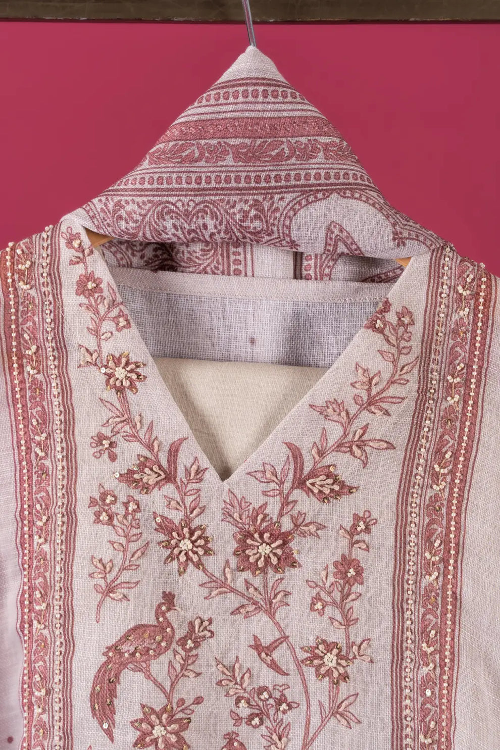Linen Semi-Stitched Suit