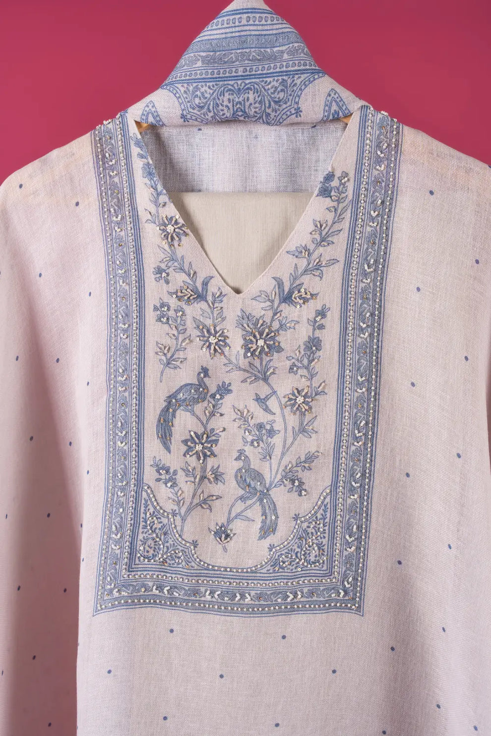 Linen Semi-Stitched Suit