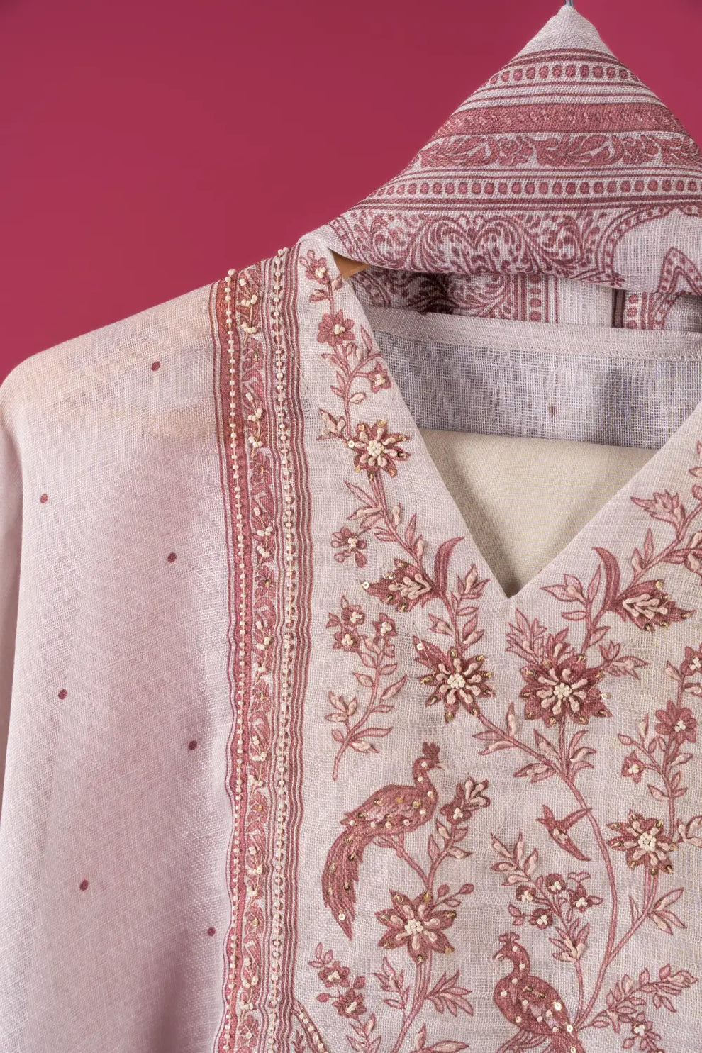Linen Semi-Stitched Suit