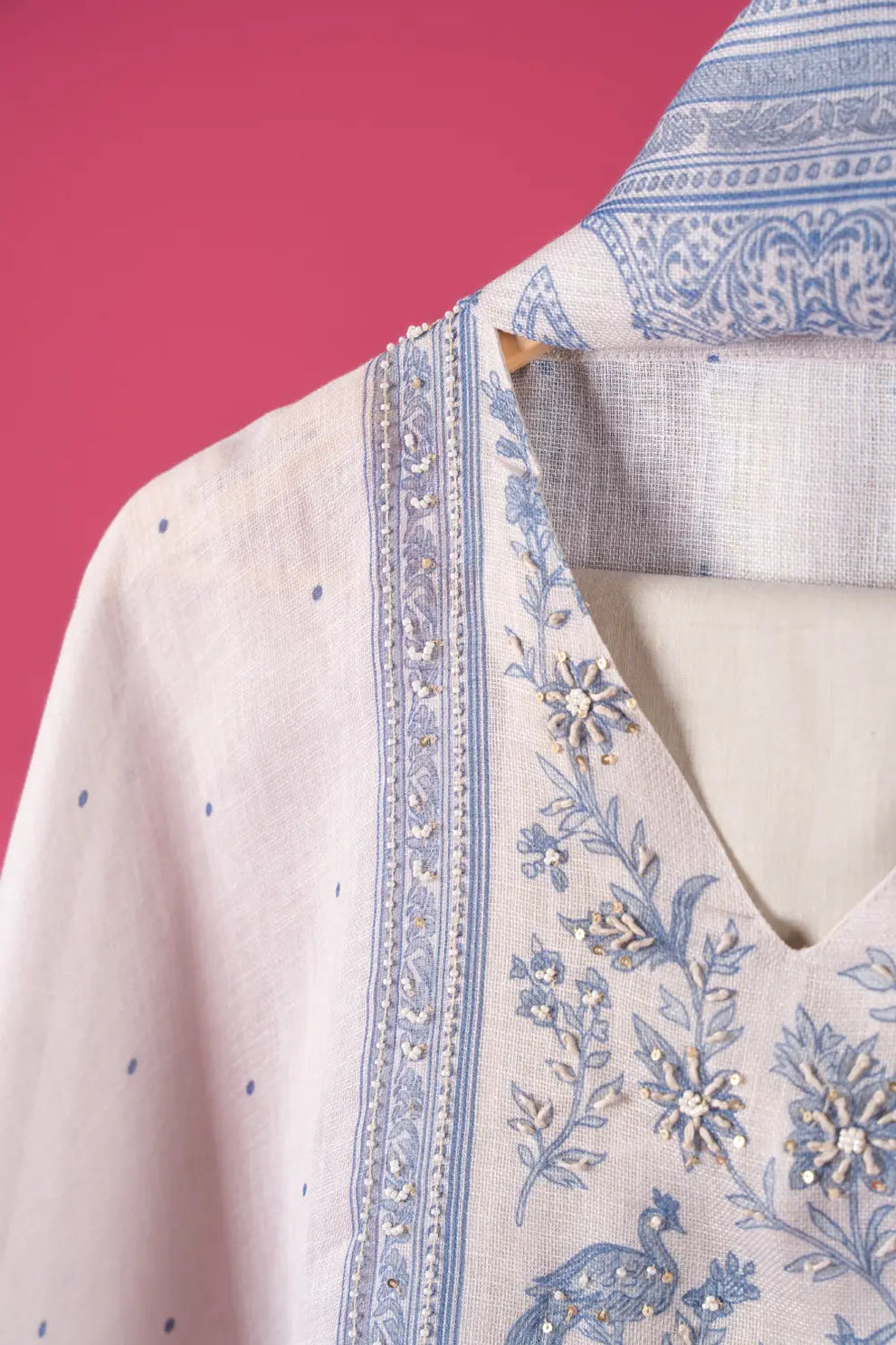 Linen Semi-Stitched Suit