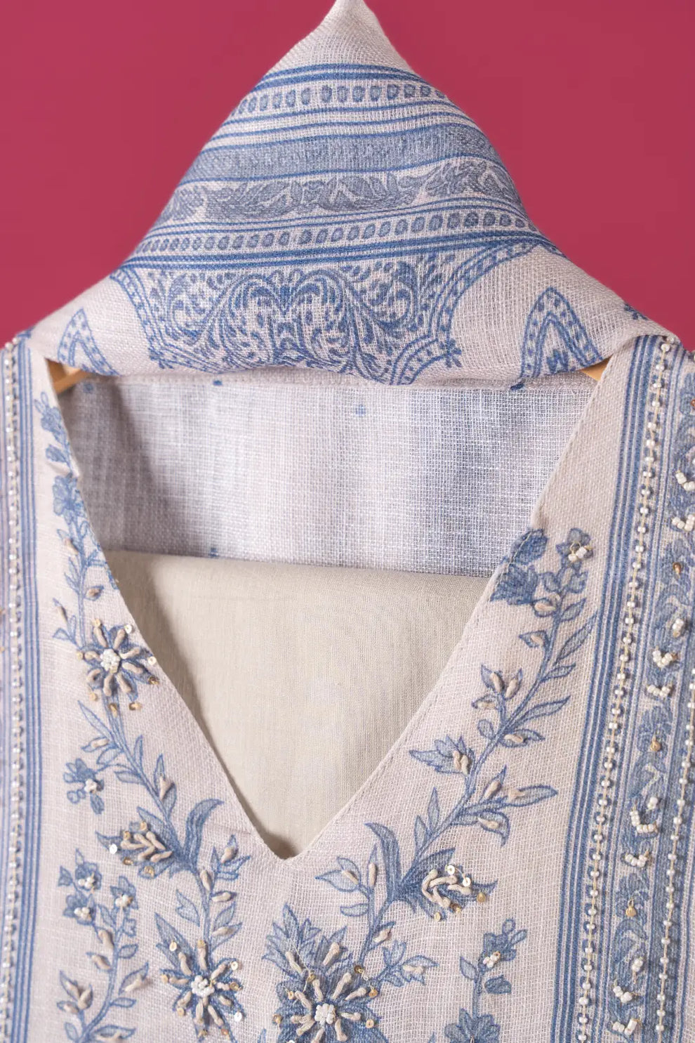 Linen Semi-Stitched Suit