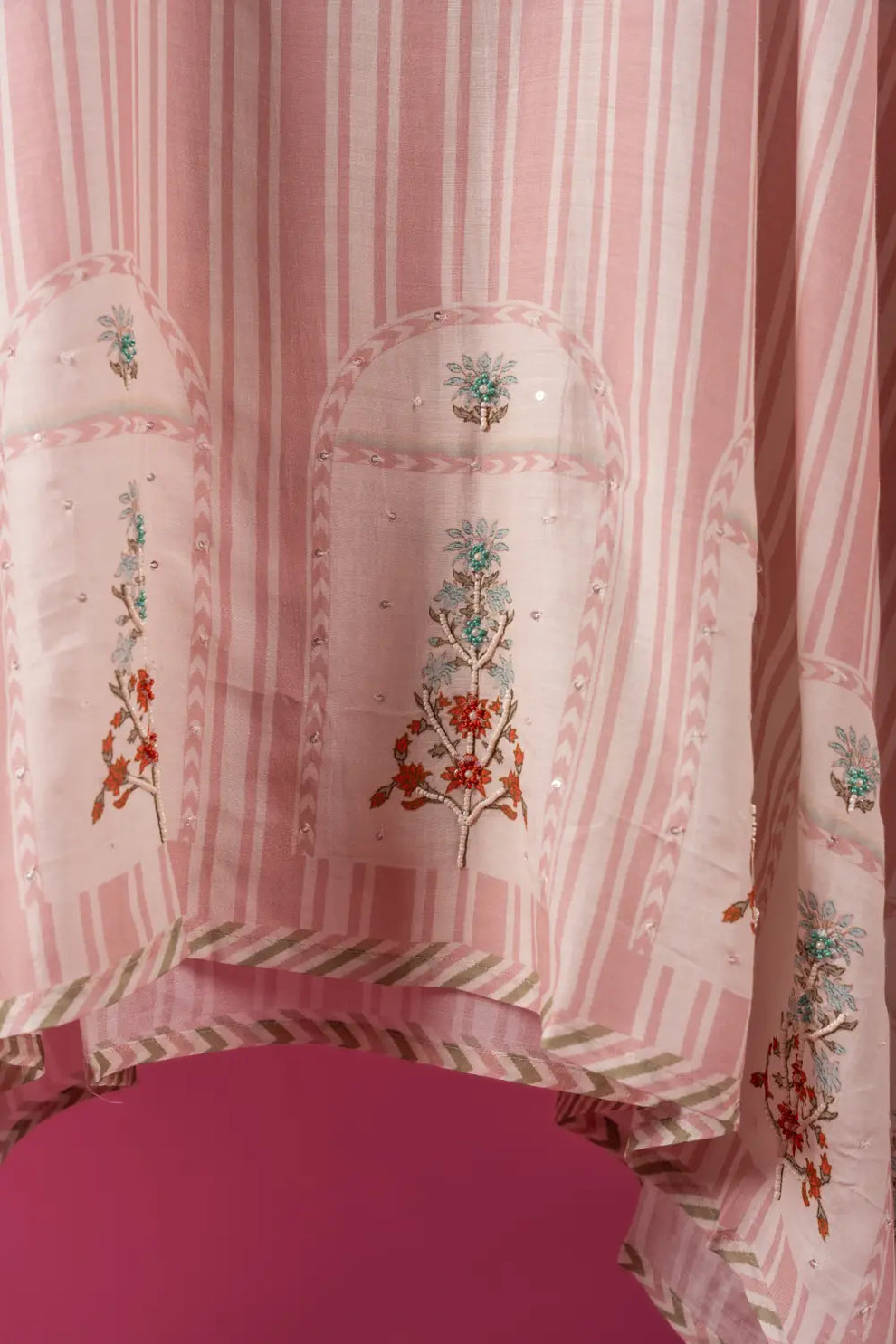 Muslin Cotton Semi-Stitched Suit
