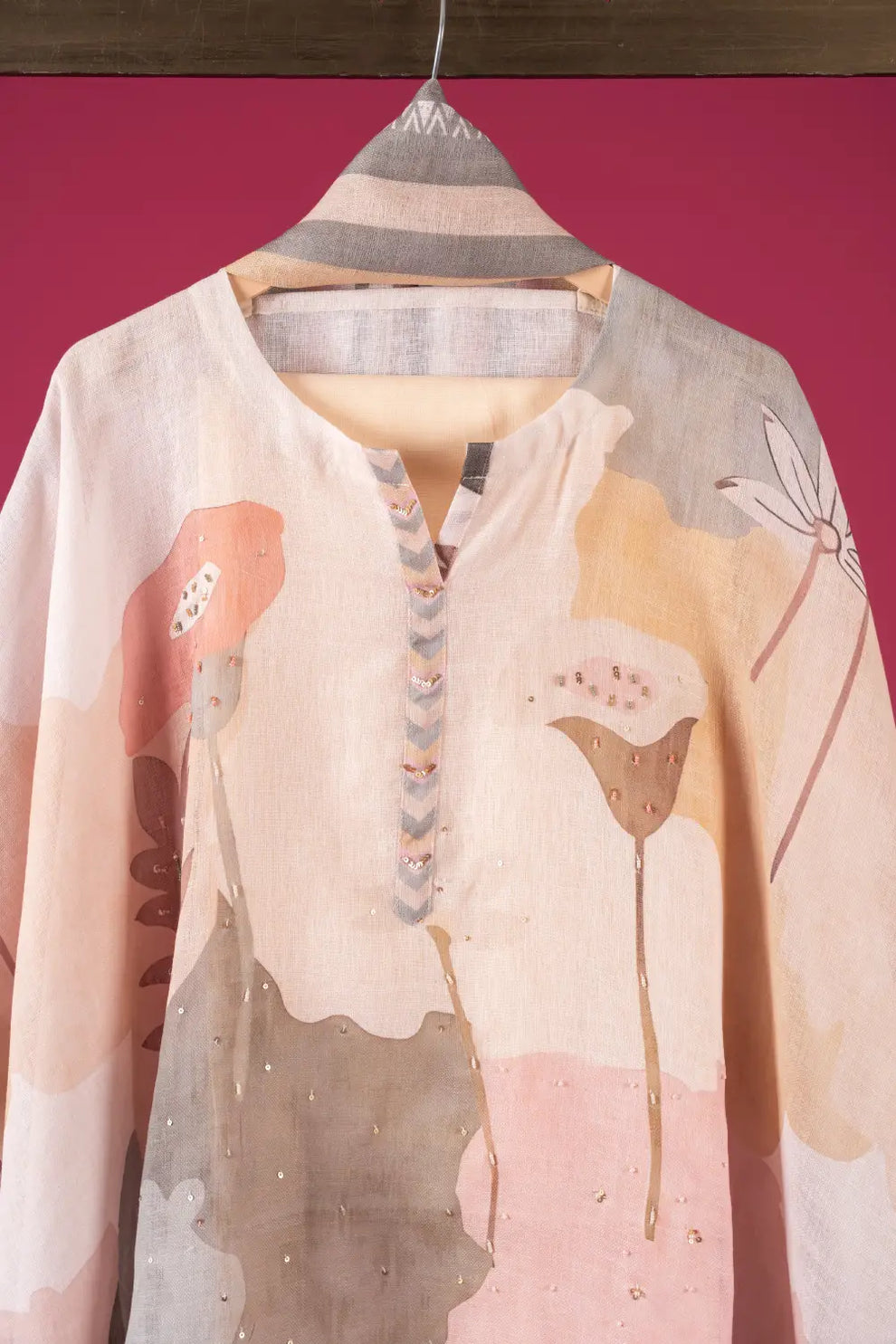 Linen Semi-Stitched Suit