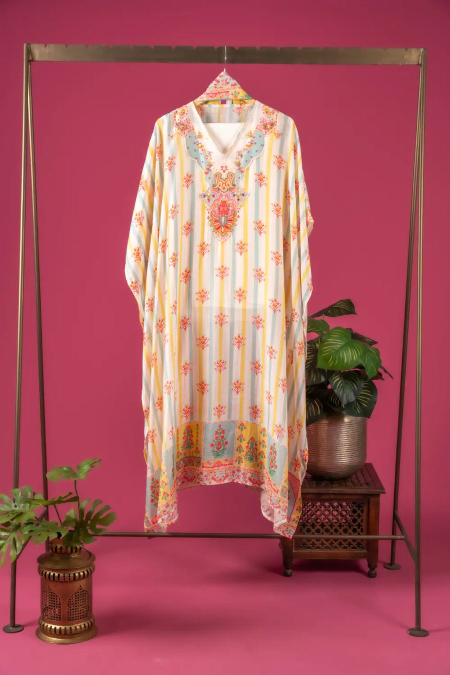 Muslin Cotton Semi-Stitched Suit