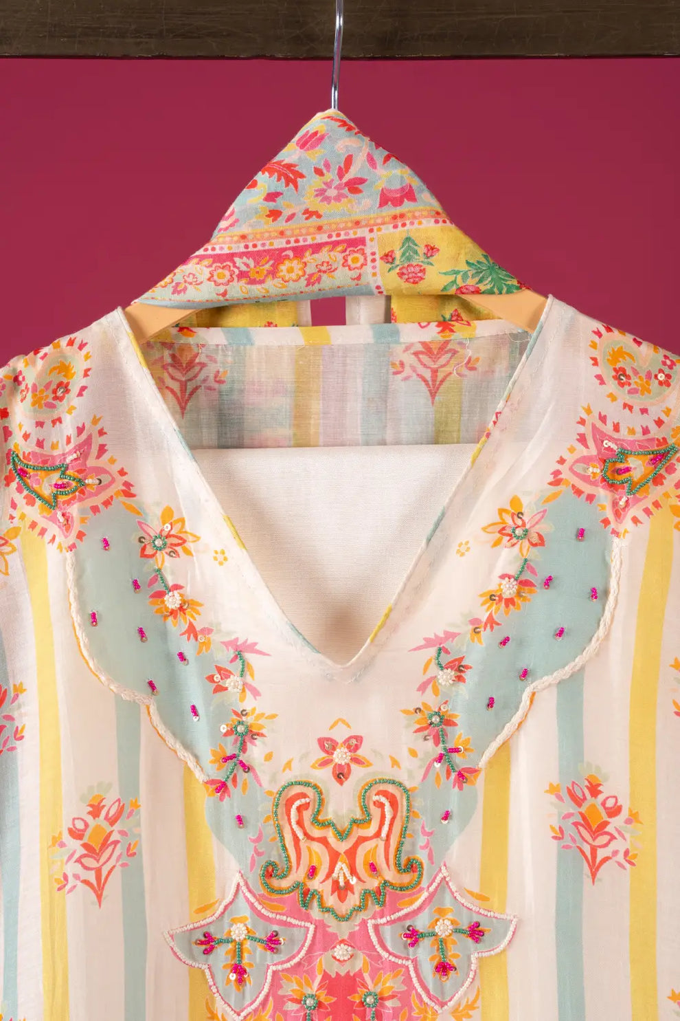 Muslin Cotton Semi-Stitched Suit