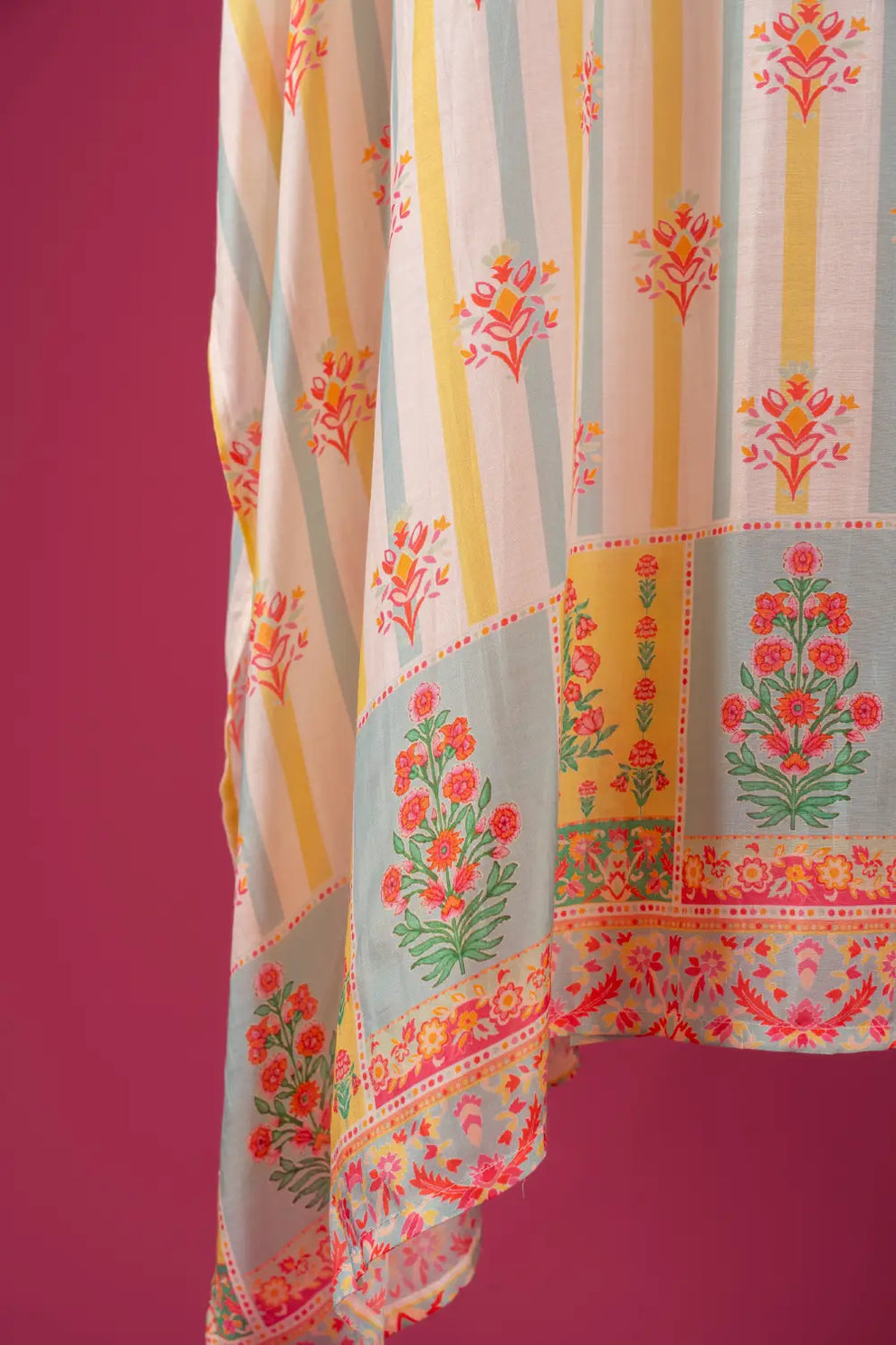 Muslin Cotton Semi-Stitched Suit