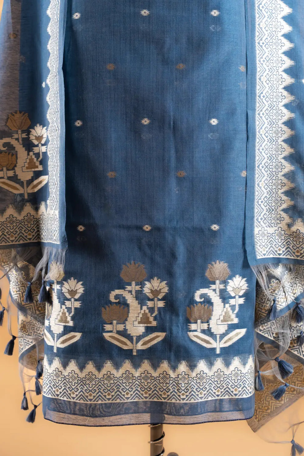 Jamdani Weaving Unstitched Suit