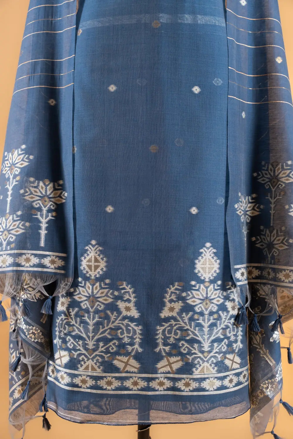 Jamdani Weaving Unstitched Suit