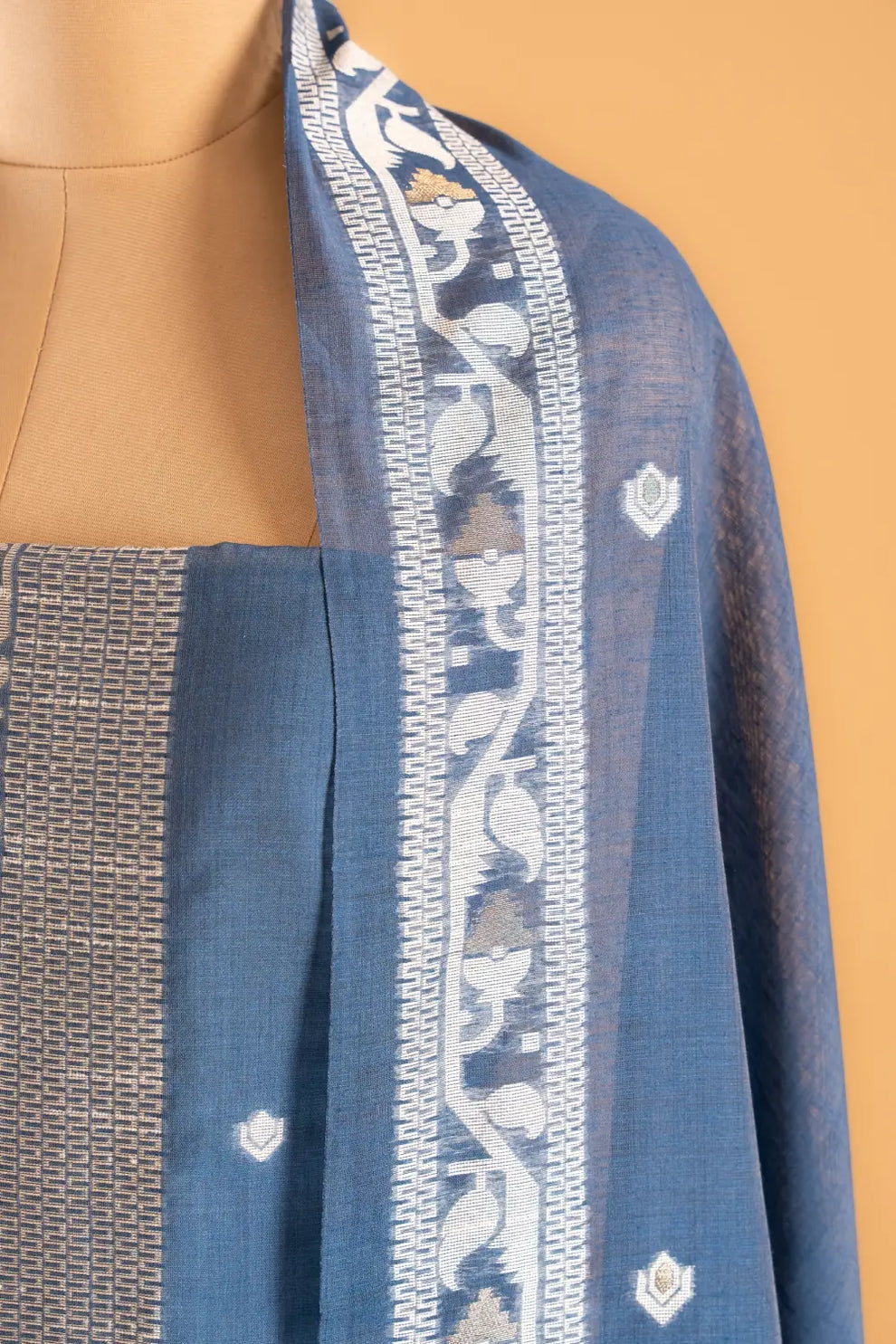 Jamdani Weaving Unstitched Suit