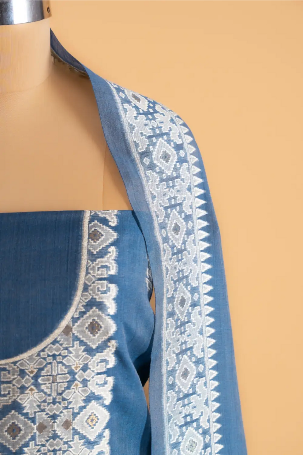 Jamdani Weaving Unstitched Suit