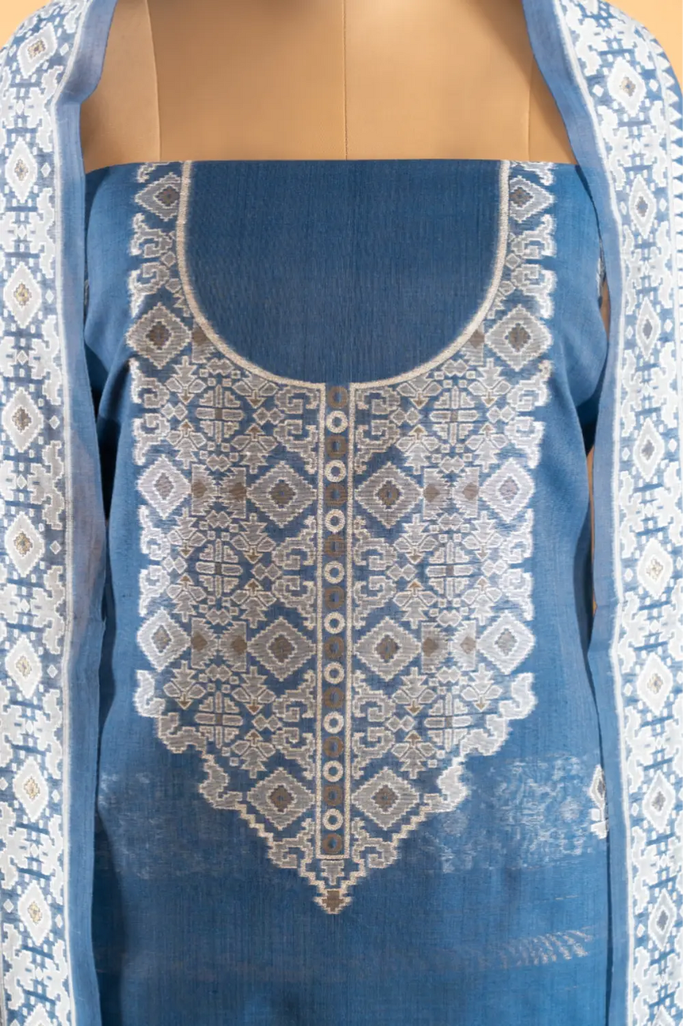 Jamdani Weaving Unstitched Suit