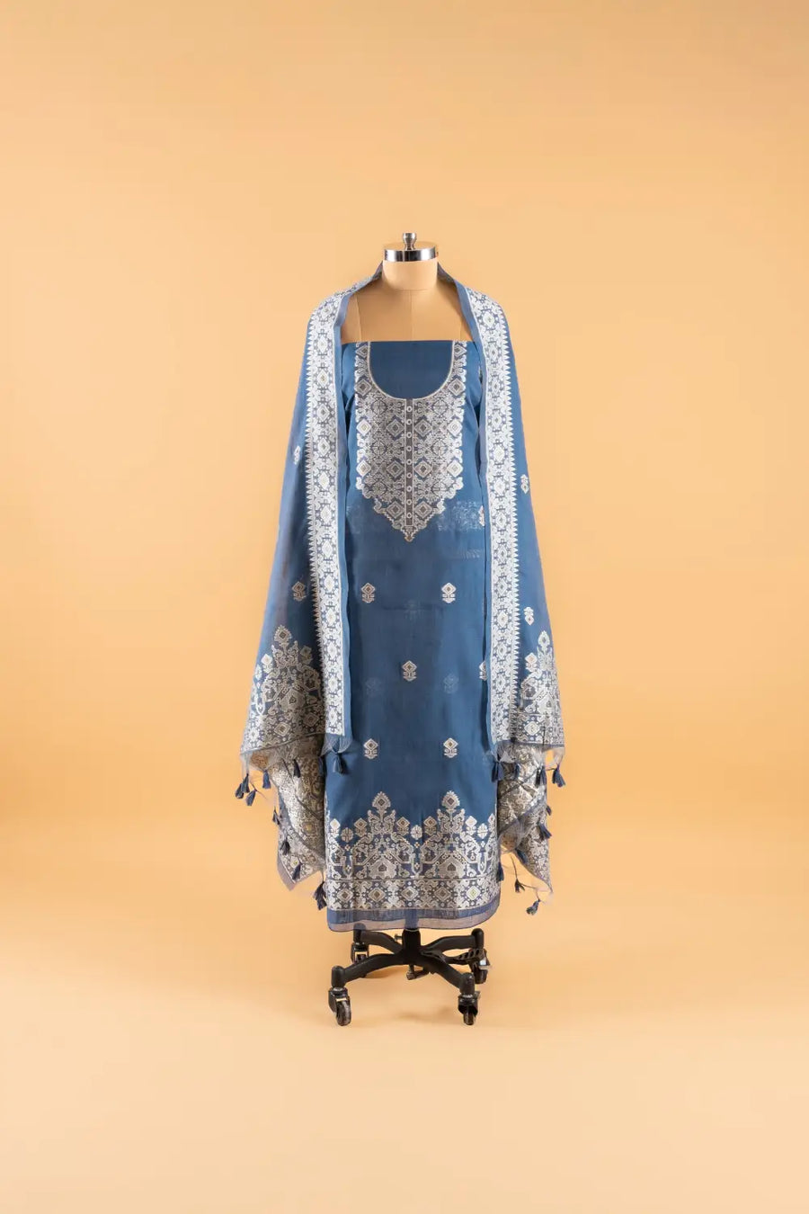 Jamdani Weaving Unstitched Suit