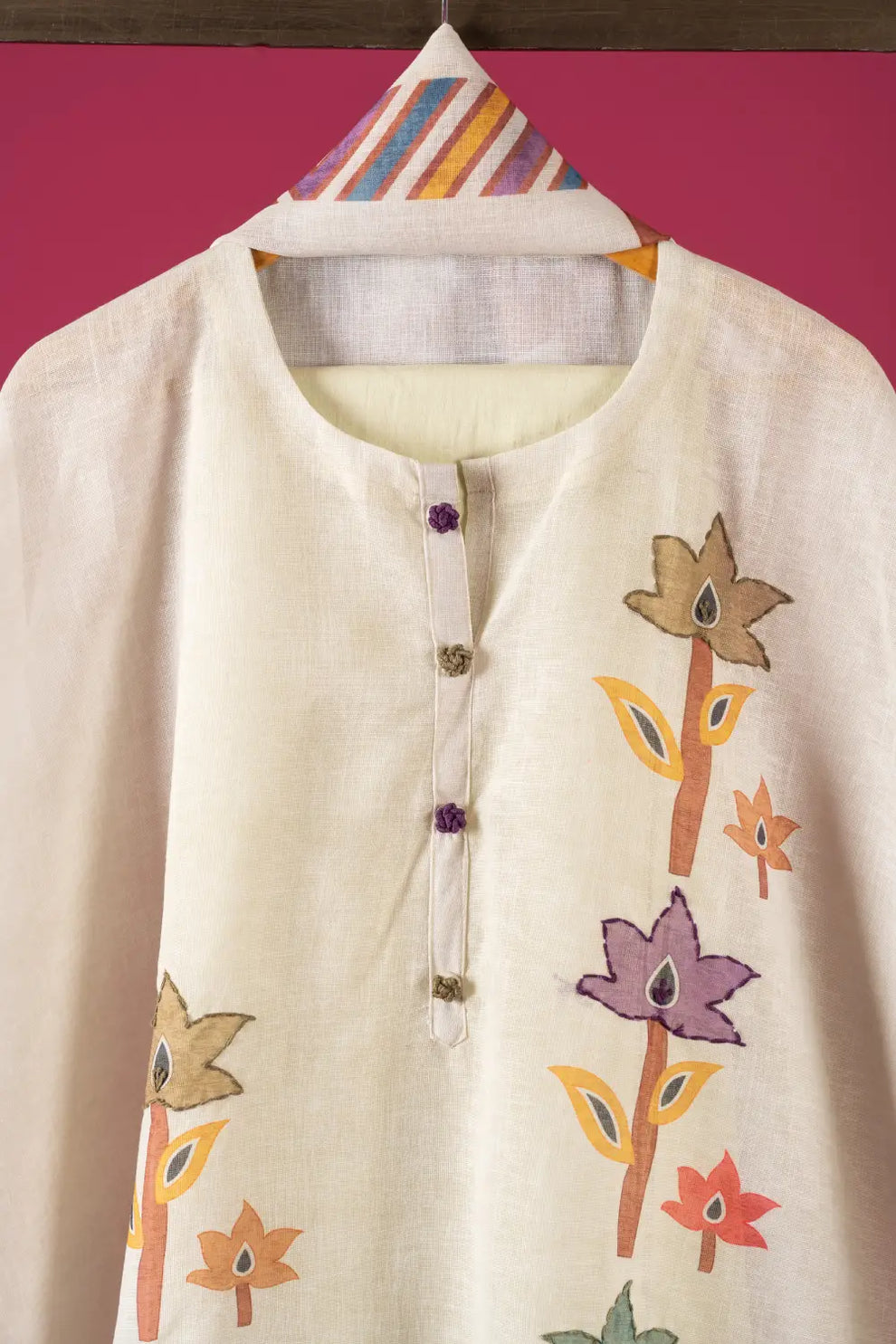 Linen Semi-Stitched Suit
