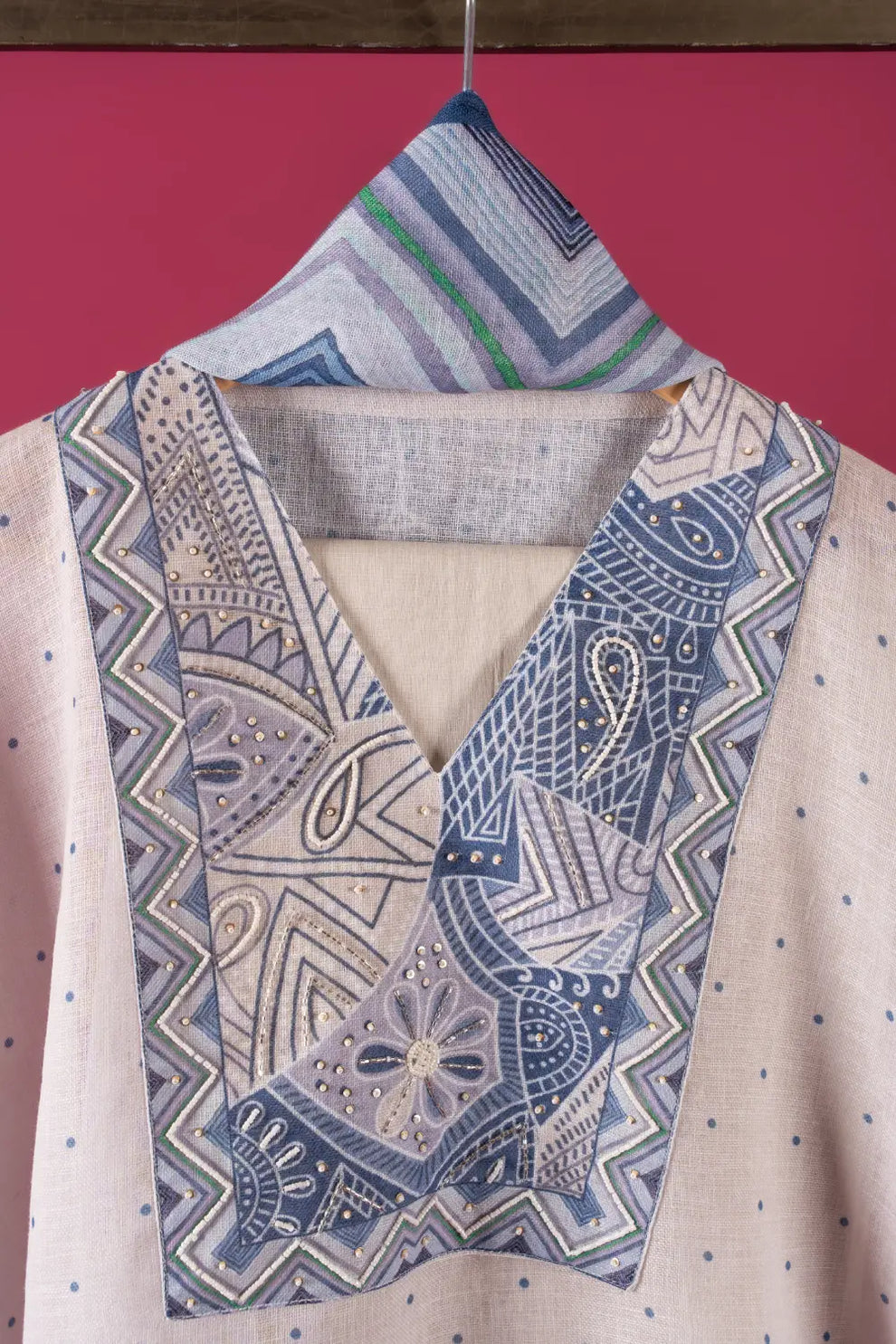Linen Semi-Stitched Suit