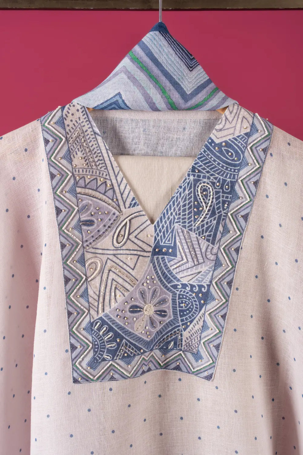 Linen Semi-Stitched Suit