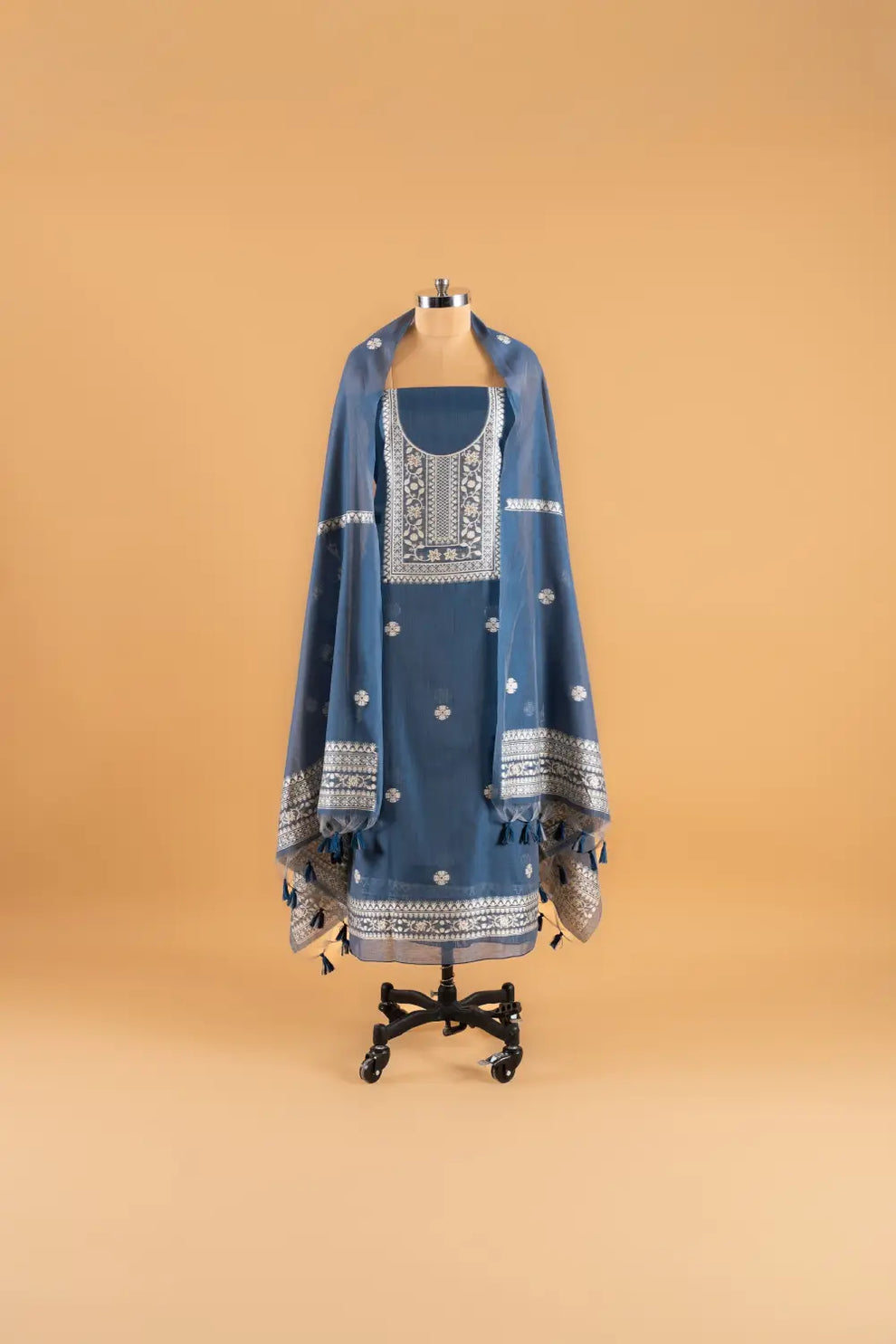 Jamdani Weaving Unstitched Suit