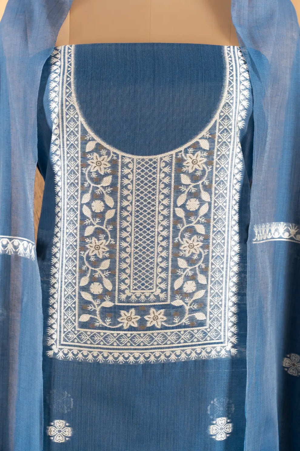 Jamdani Weaving Unstitched Suit