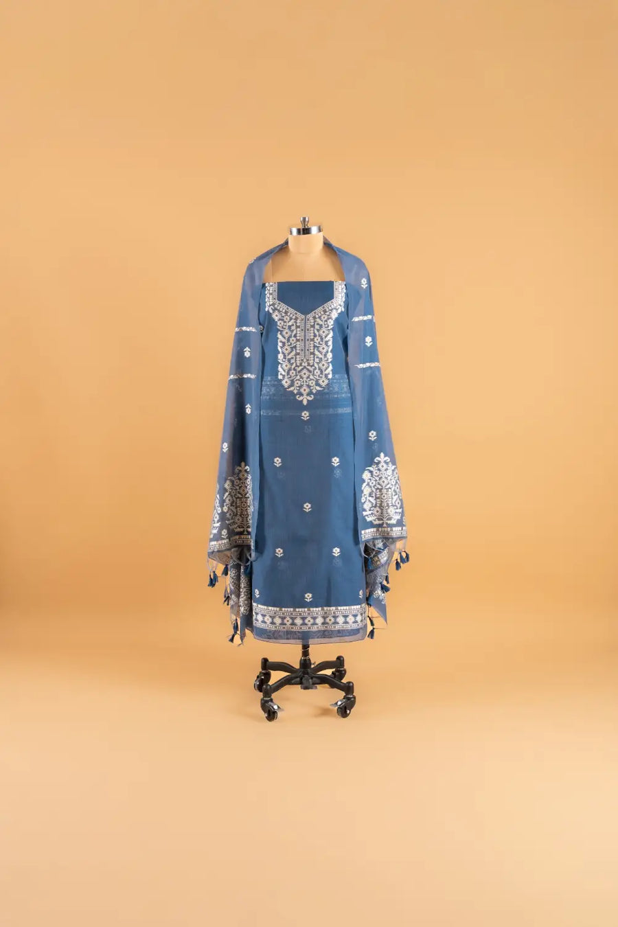 Jamdani Weaving Unstitched Suit
