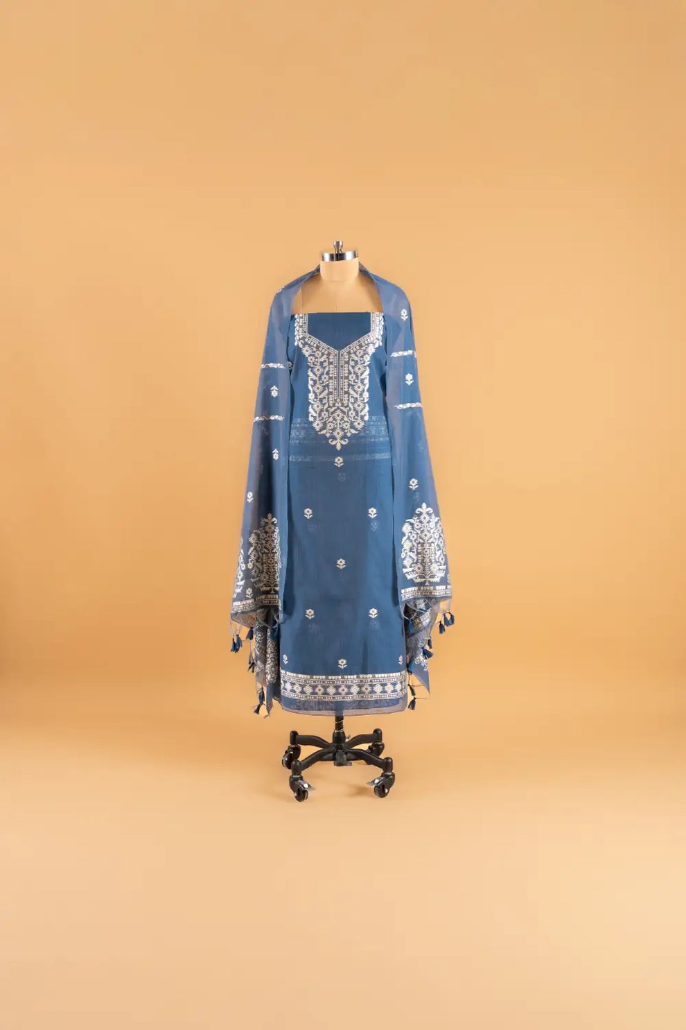 Jamdani Weaving Unstitched Suit