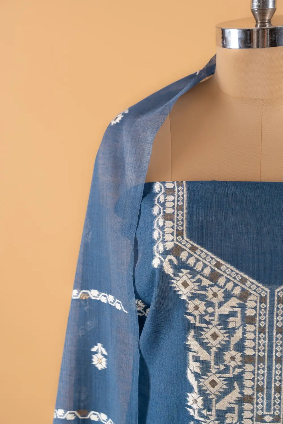 Jamdani Weaving Unstitched Suit