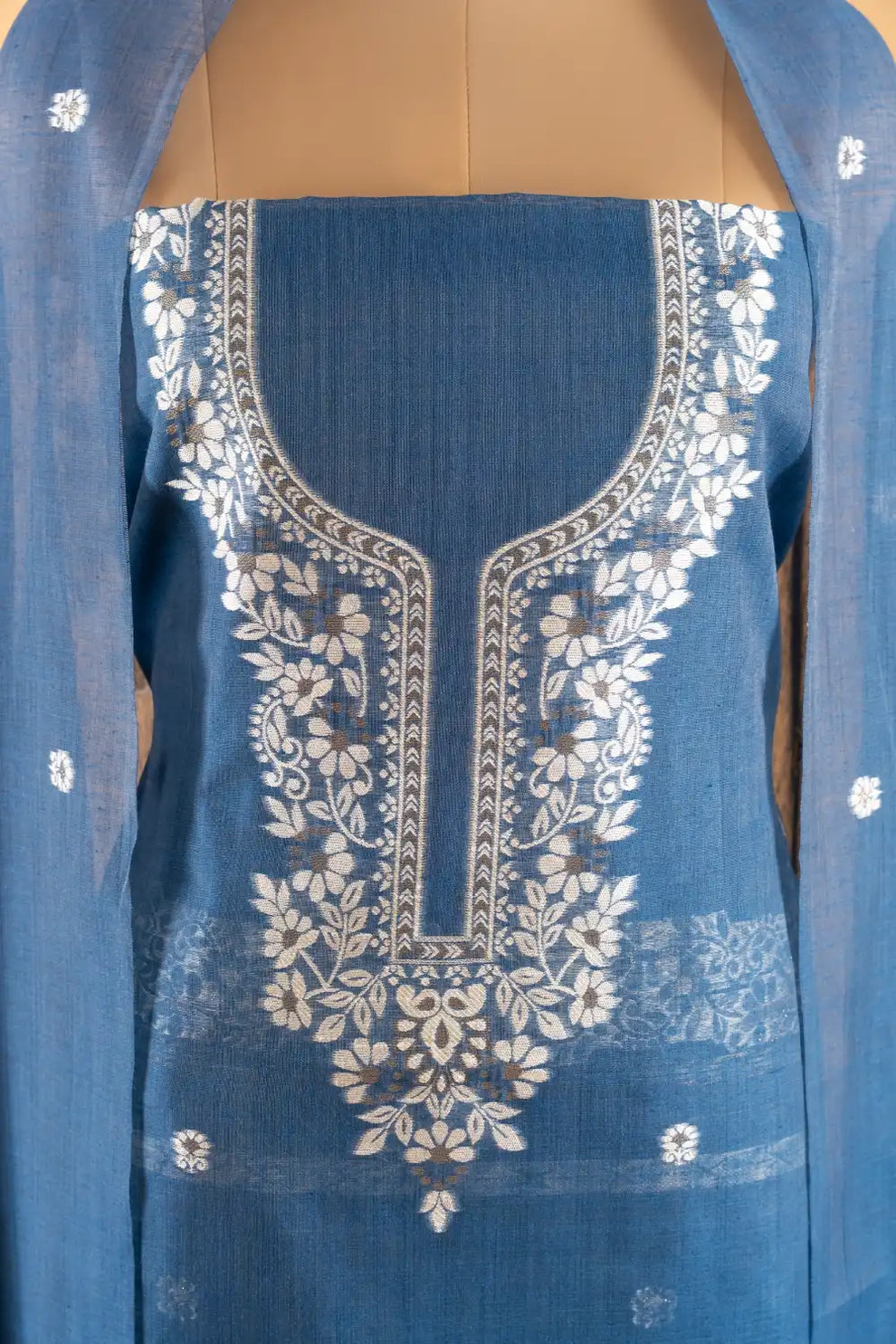 Jamdani Weaving Unstitched Suit
