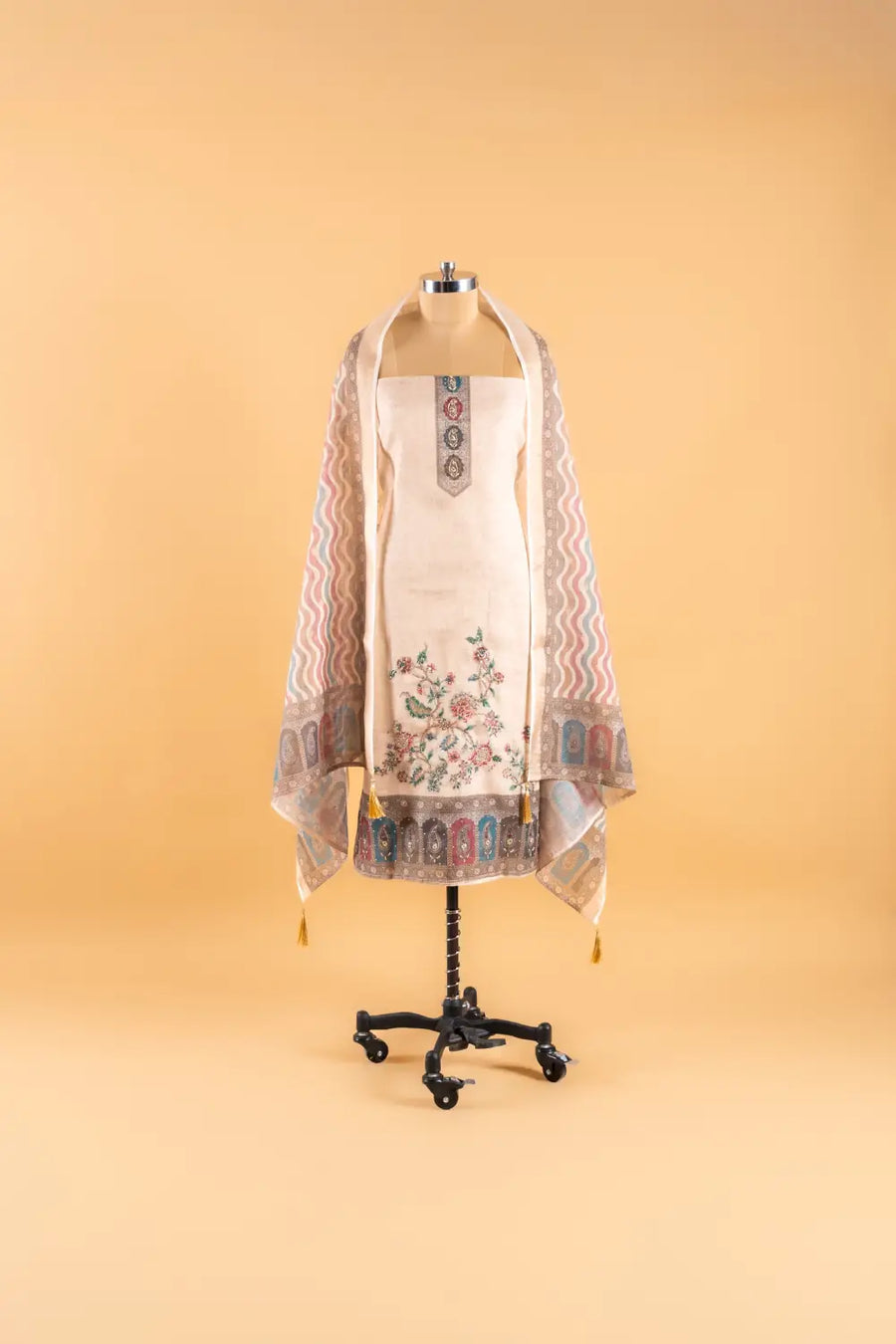 Cotton Linen Unstitched Suit
