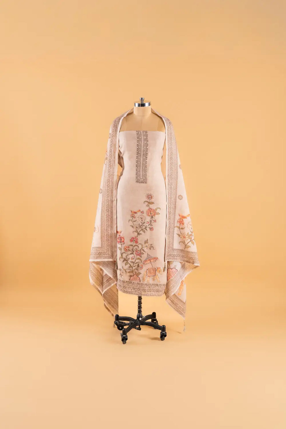 Cotton Linen Unstitched Suit
