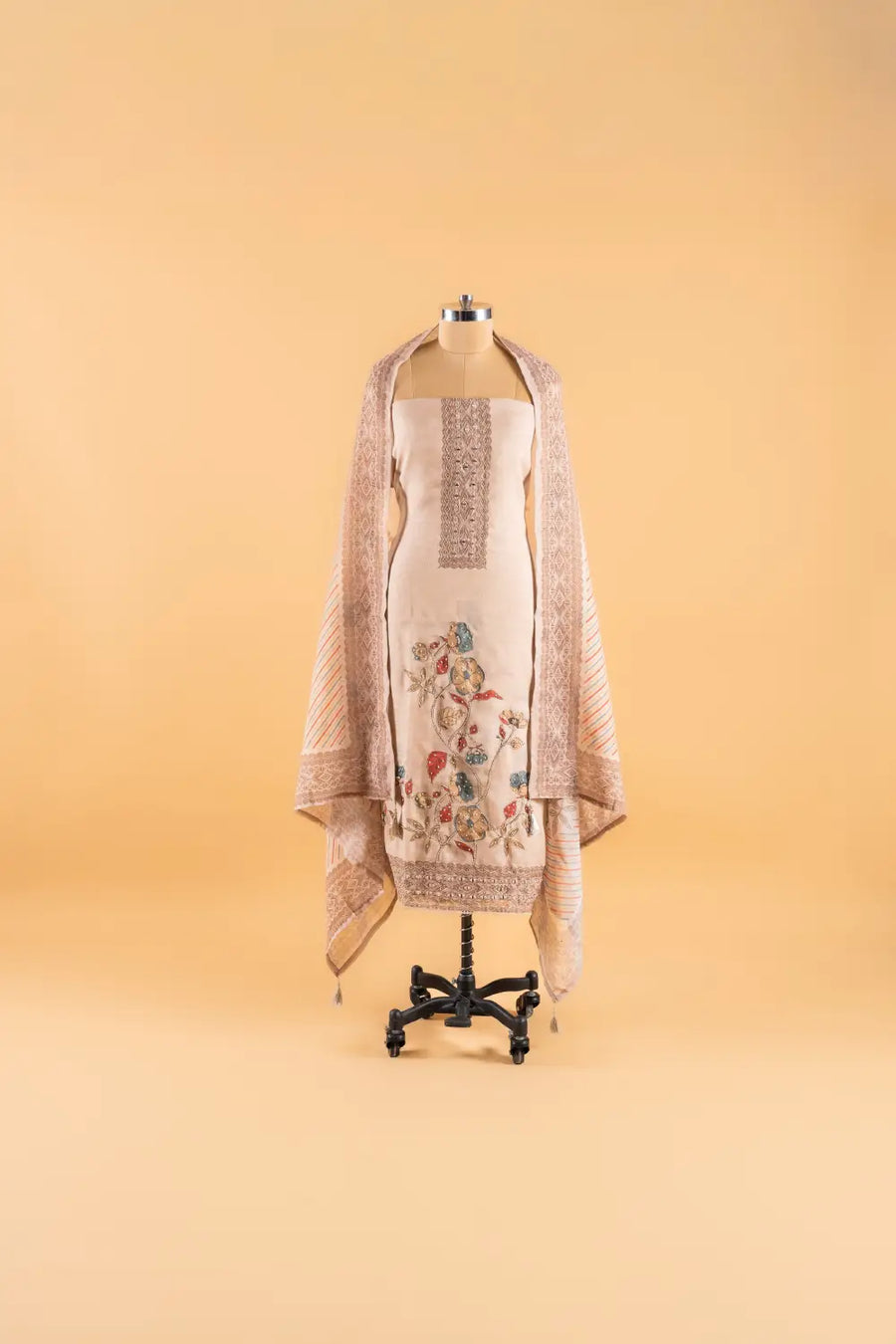 Cotton Linen Unstitched Suit