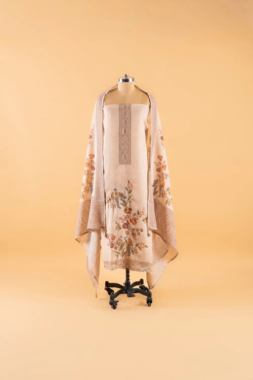 Cotton Linen Unstitched Suit