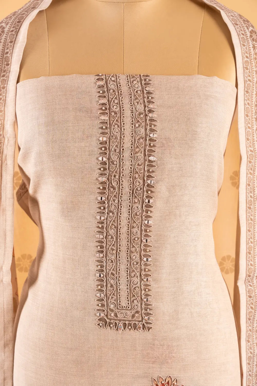 Cotton Linen Unstitched Suit