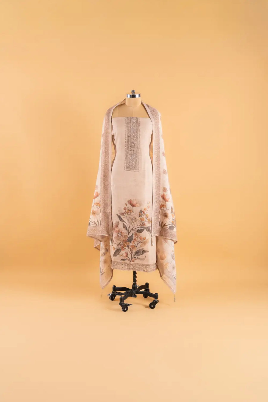 Cotton Linen Unstitched Suit