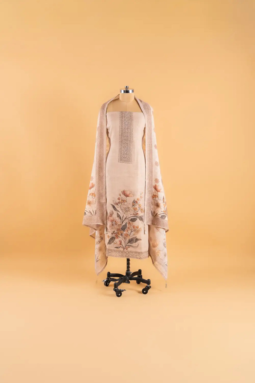 Cotton Linen Unstitched Suit