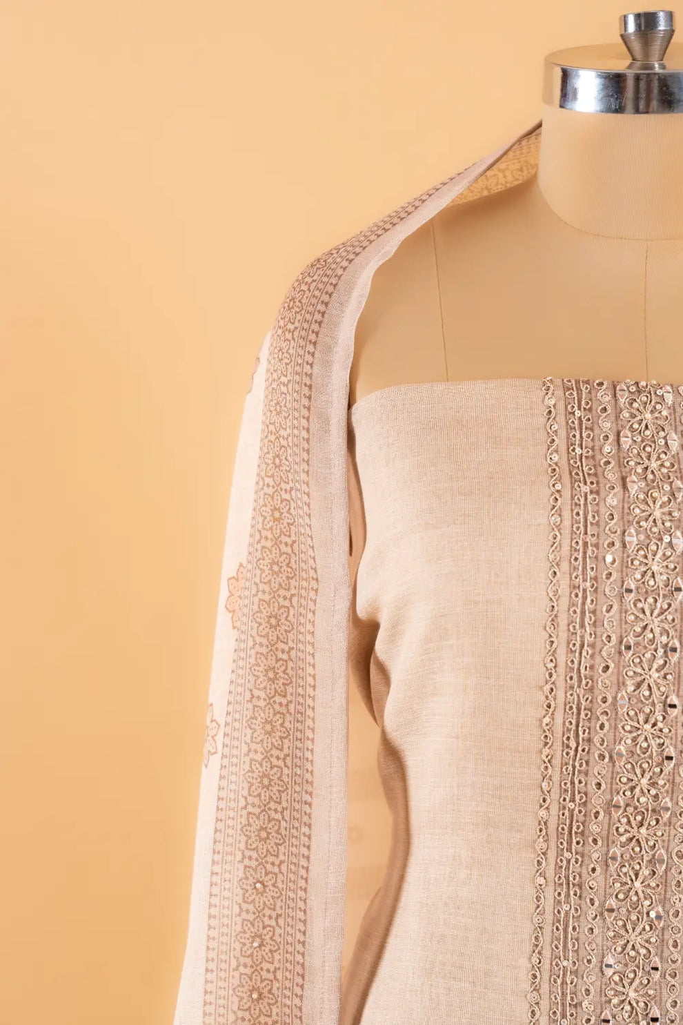 Cotton Linen Unstitched Suit