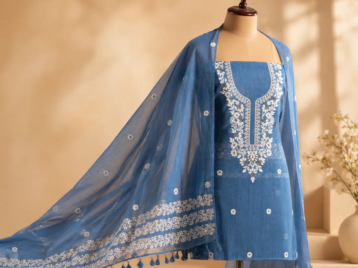 Embroidered unstitched suits collection